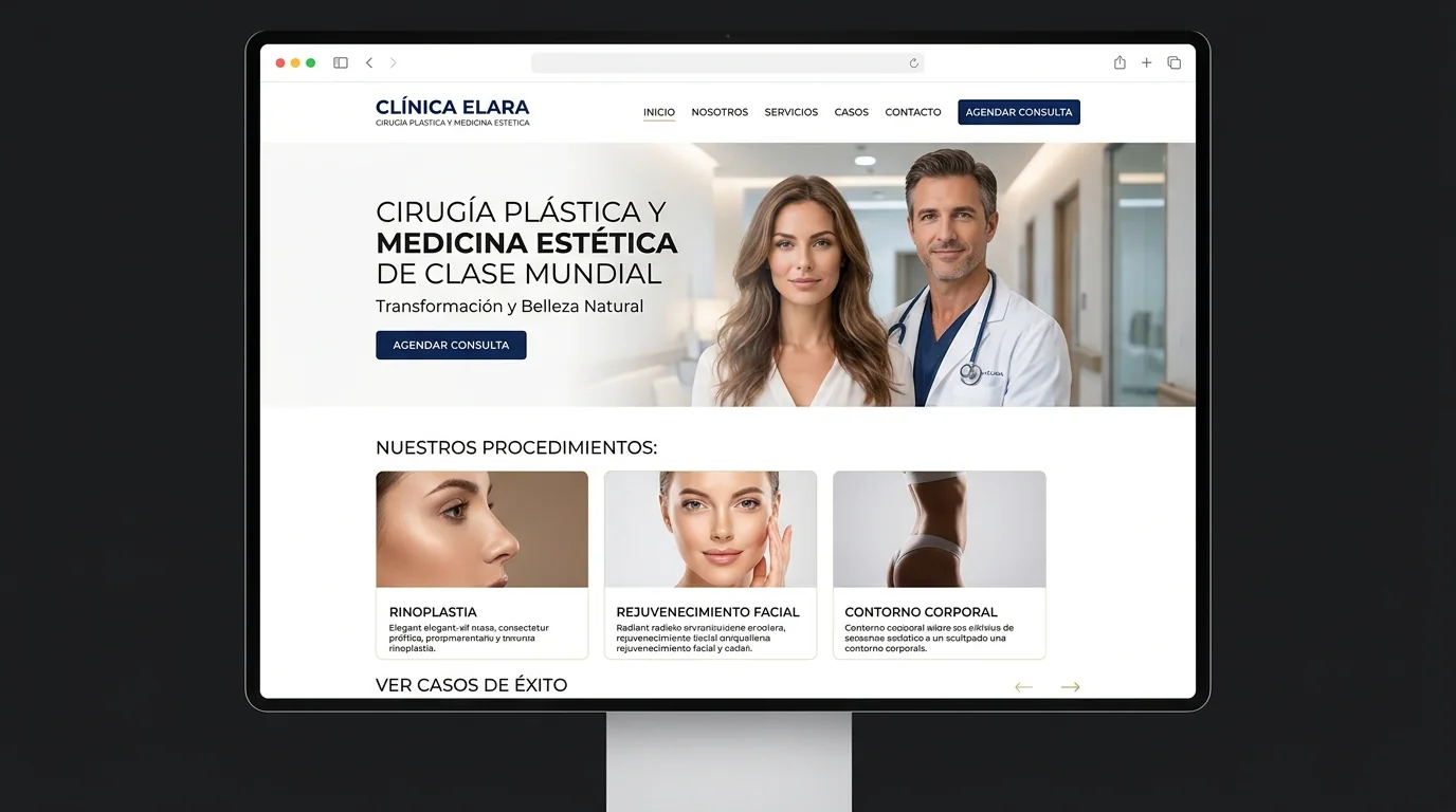 Sitio web para Cirugía Estética y Médicos